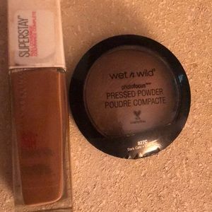 Maybelline Foundation and Wet n Wild powder Combo